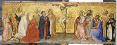 Cristo en la Cruz con María Magdalena y otros Santos de also Manfredi de Battilori Bartolo di Fredi