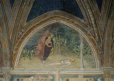 La creación del hombre de also Manfredi de Battilori Bartolo di Fredi