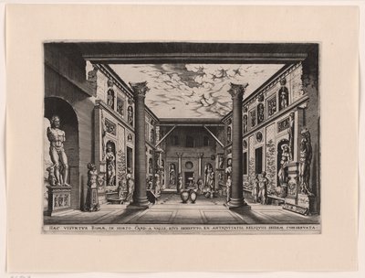 Beldentuin en el Palacio Valle, Capranica de anonymous (attributed to)