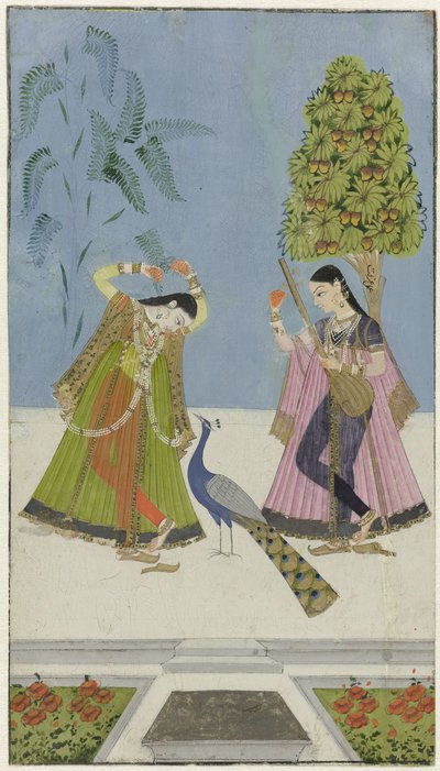 Dos mujeres y un pavo real, Gujara Ragini de anonymous (attributed to)