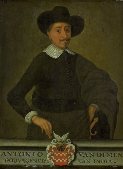 Retrato de Antonio van Diemen, Gobernador General de las Indias Orientales Holandesas de anonymous (copy after)