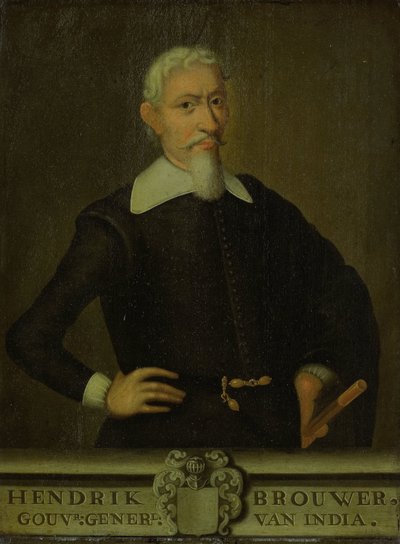 Retrato de Hendrik Brouwer, Gobernador General de las Indias Orientales Holandesas de anonymous (copy after)