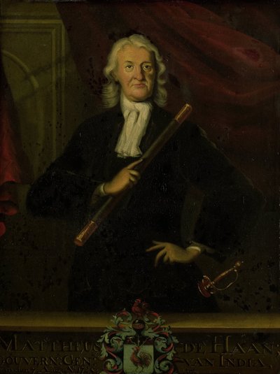 Retrato de Mattheus de Haan, Gobernador General de las Indias Orientales Holandesas de anonymous (copy after)