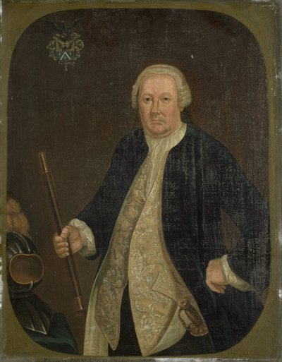 Retrato de Petrus Albertus van der Parra, Gobernador General de la Compañía Holandesa de las Indias Orientales de anonymous (copy after)