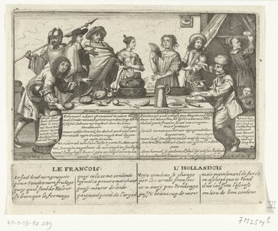 El francés y el holandés, 1673 Franschman Hollander / Le Francois L