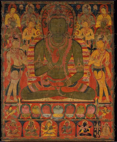 Buda Amoghasiddhi con ocho Bodhisattvas de anonymous 