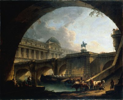 Francés: Caprice architectural : un palais inspiré du Louvre et le Pont-Neuf s
