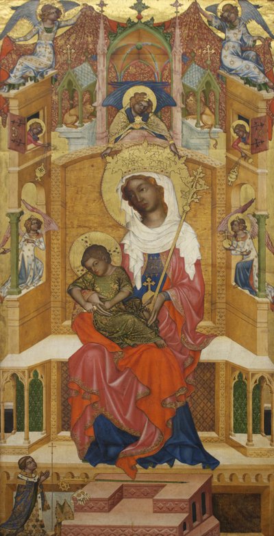 Alemán: Enthroned Mary with the Child (Glatzer Madonna) Glatz Madonna de anonymous 