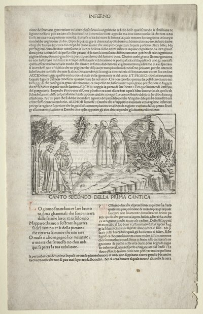 Dante y Virgilio con la visión de Beatriz de attributed to Baccio Baldini (Italian, c. 1436 1487)