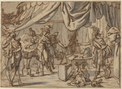 Mucio Escévola de attributed to Bernardo Castello