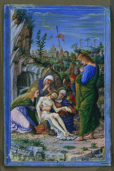 Hoja Suelta de un Libro de Horas: Piedad de attributed to Francesco dai Libri