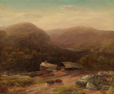 En el valle de Housatonic de attributed to Homer Dodge Martin