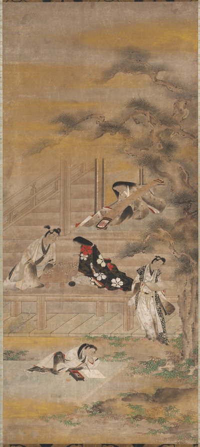 The Four Pleasures de attributed to Iwasa Matabei