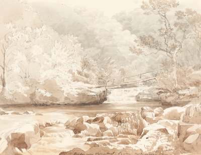 Puente cerca de Waters-Meet, Lynton, North Devon de attributed to James Bulwer