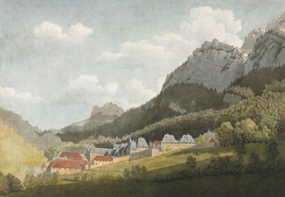 Paisaje de la Grande Chartreuse de attributed to Jean Lubin Vauzelle