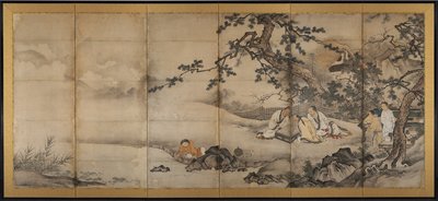 The Four Accomplishments de attributed to Kano Shōei
