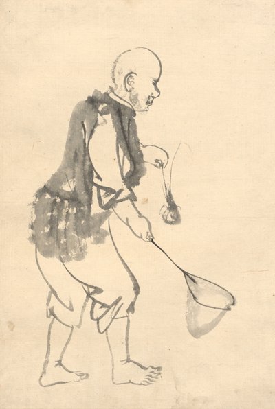 The Shrimp Fisherman de attributed to Kono Bairei