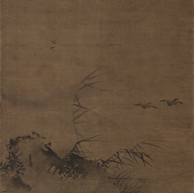 Waterfowl and Reeds de attributed to Liang Kai