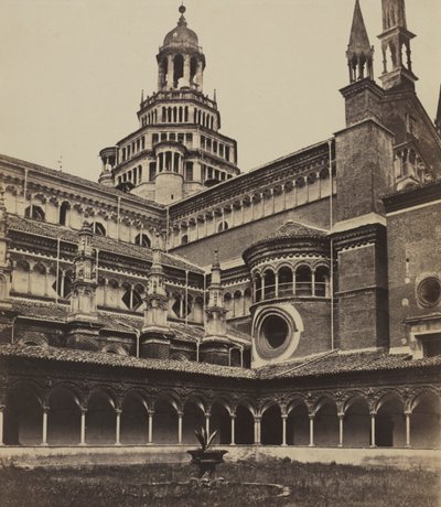The Small Cloister of the Monastery at Pavia de attributed to Maurizio Lotze