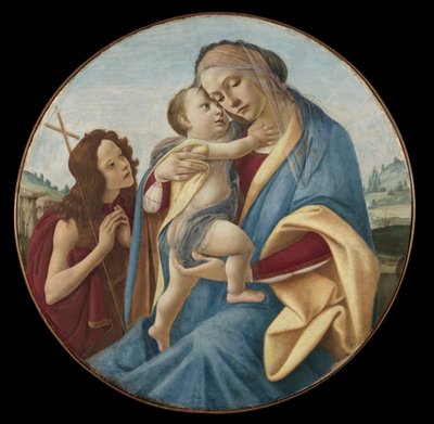 Virgin and Child with the Young Saint John the Baptist de attributed to Painter of Berlin 1899 (Greek, Attic)