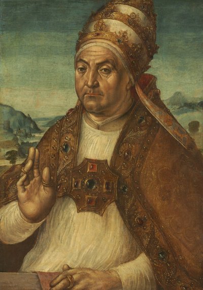 Retrato del Papa Sixto IV della Rovere de attributed to Pedro Berruguete