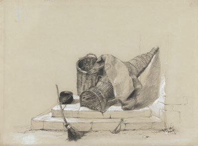 Bodegón con escoba de attributed to Peter DeWint