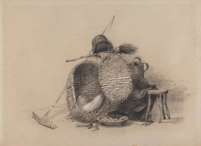 Bodegón con rastrillo de attributed to Peter DeWint