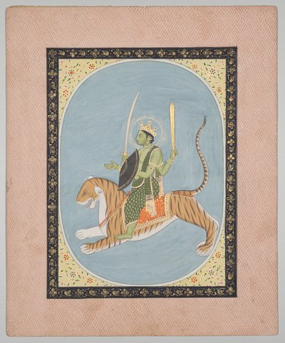 Marte, de una serie de astrología de Mandi de attributed to Sanju
