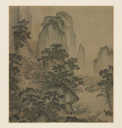 El Refugio del Manantial de Flor de Durazno de attributed to Shi Rui