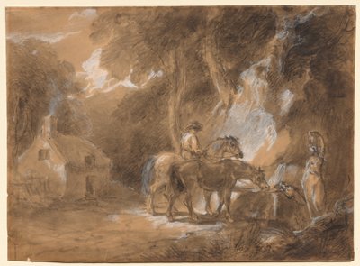 La Parada en el Manantial de attributed to Thomas Barker