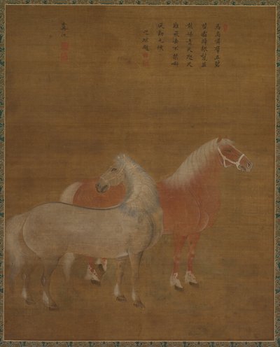 Two Horses de attributed to Yu Yuan