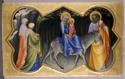 La huida a Egipto, c.1405 de c.1370 1425 Lorenzo Monaco