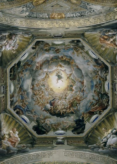 Asunción de la Virgen, del techo de la cúpula, 1526-30 de Antonio da Correggio
