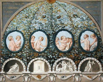 Diseño para un fresco en el techo, publicado c.1780 de c.1489 1534 after Correggio