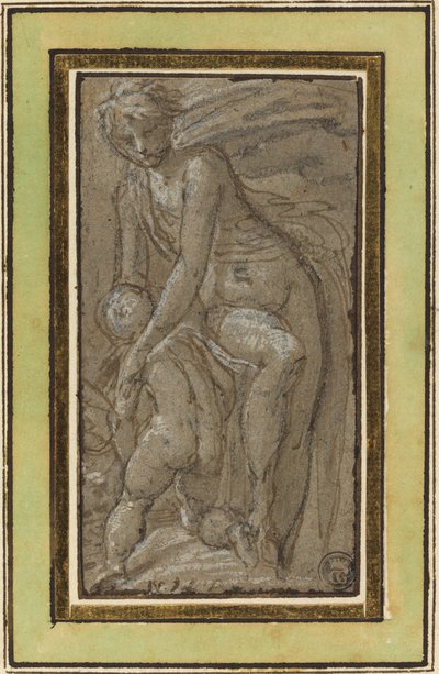 Desnudo con putto de called Bertoia Jacopo Zanguidi