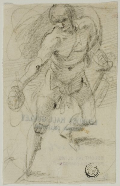 David con la cabeza de Goliat de called Cavaliere d