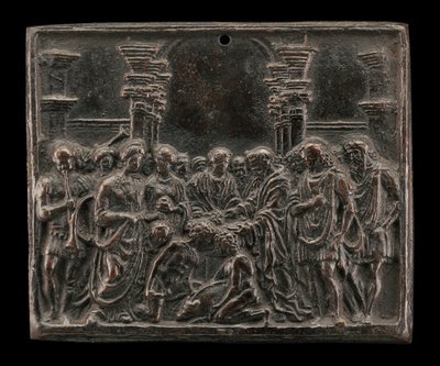 El sacrificio de un cerdo de called Riccio Andrea Briosco