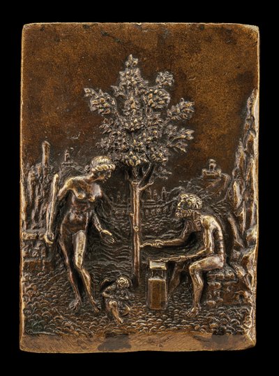 Venus, Cupido y Vulcano de called Riccio Andrea Briosco