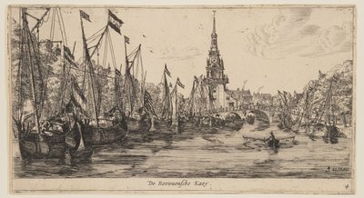De Roowaensche Kaey, de Vistas de Ámsterdam de called Zeeman Reinier Nooms