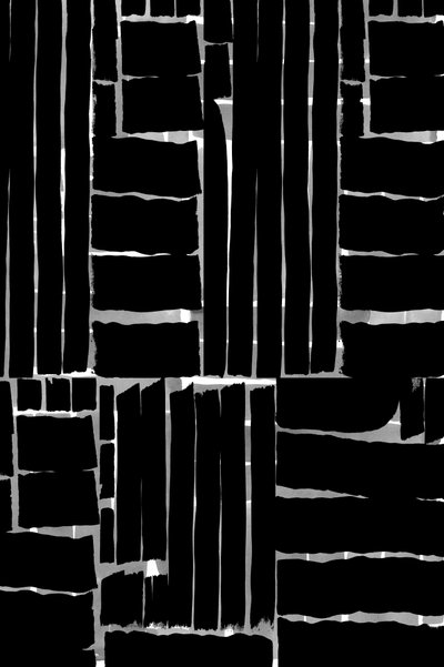 Patrón abstracto de cuadrícula negra de cartissi