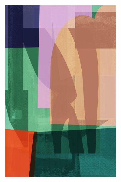 Capas abstractas en bloques de color de cartissi