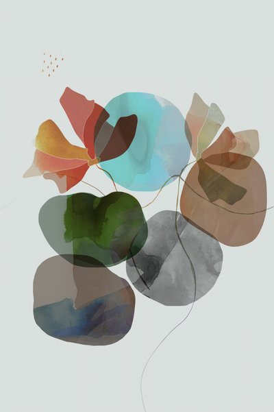 Formas florales abstractas de cartissi