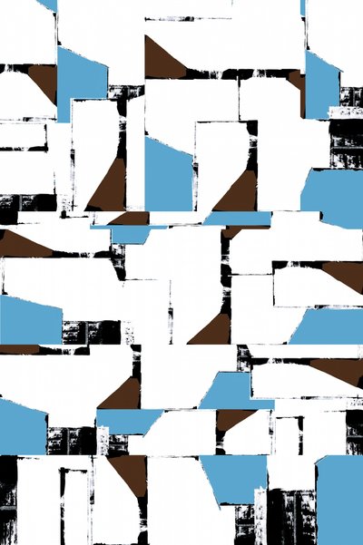 Collage geométrico abstracto de cartissi
