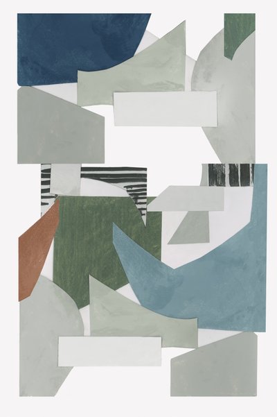 Collage geométrico abstracto de cartissi