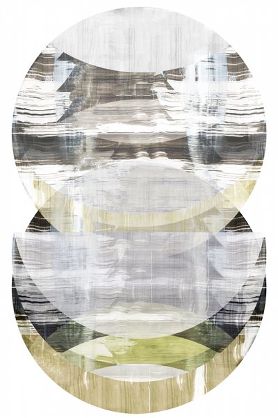 Círculos abstractos en capas de cartissi