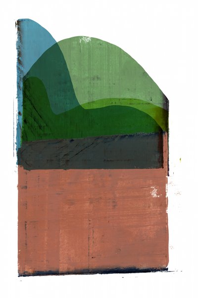 Paisaje abstracto en capas de cartissi