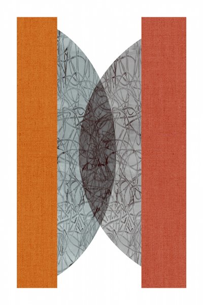 Geometría abstracta en naranja de cartissi