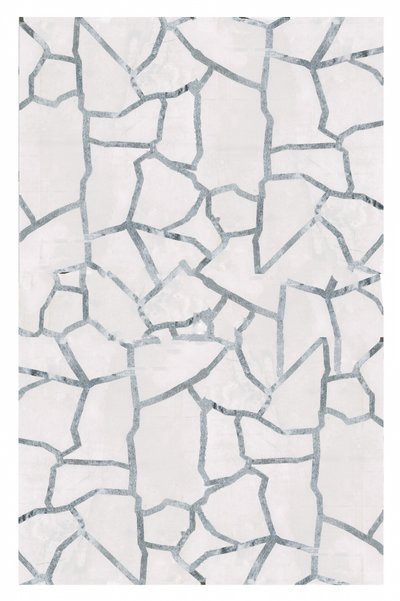 Mosaico abstracto en plata de cartissi