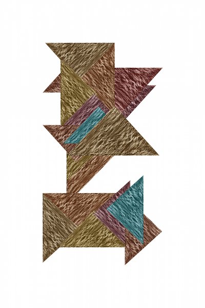 Rompecabezas abstracto con textura de cartissi