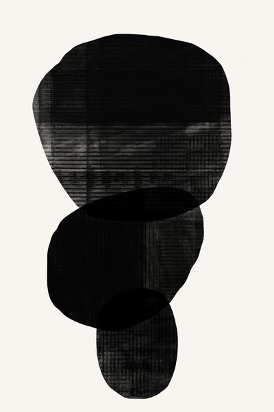 Formas orgánicas negras de cartissi